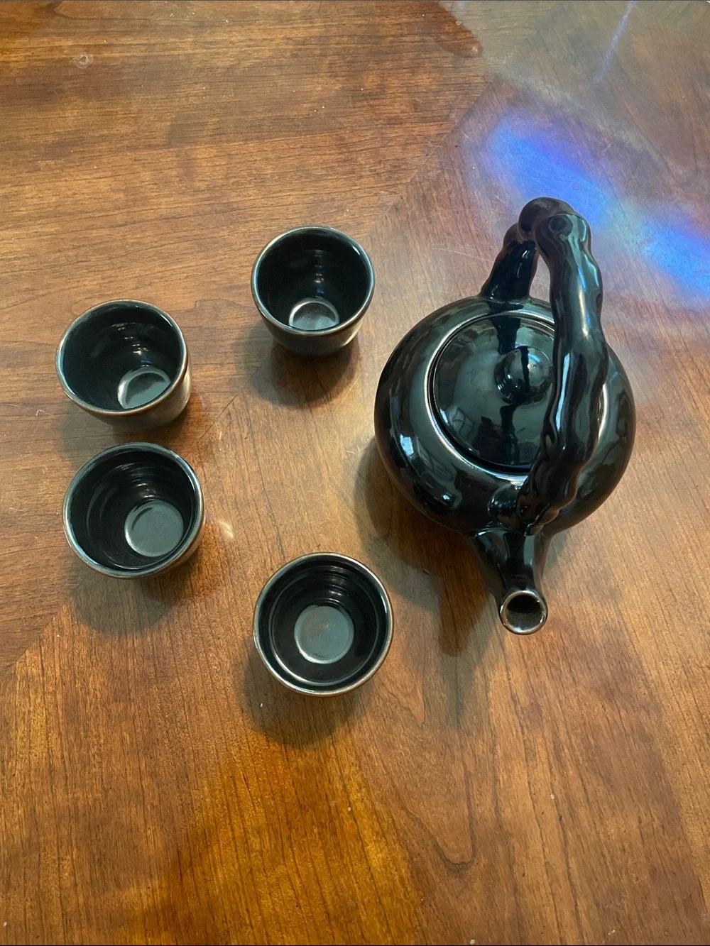 Vintage Crate&Barrel Porcelain Glazed high luster. Yi Xiang Min 5pcsx Tea set